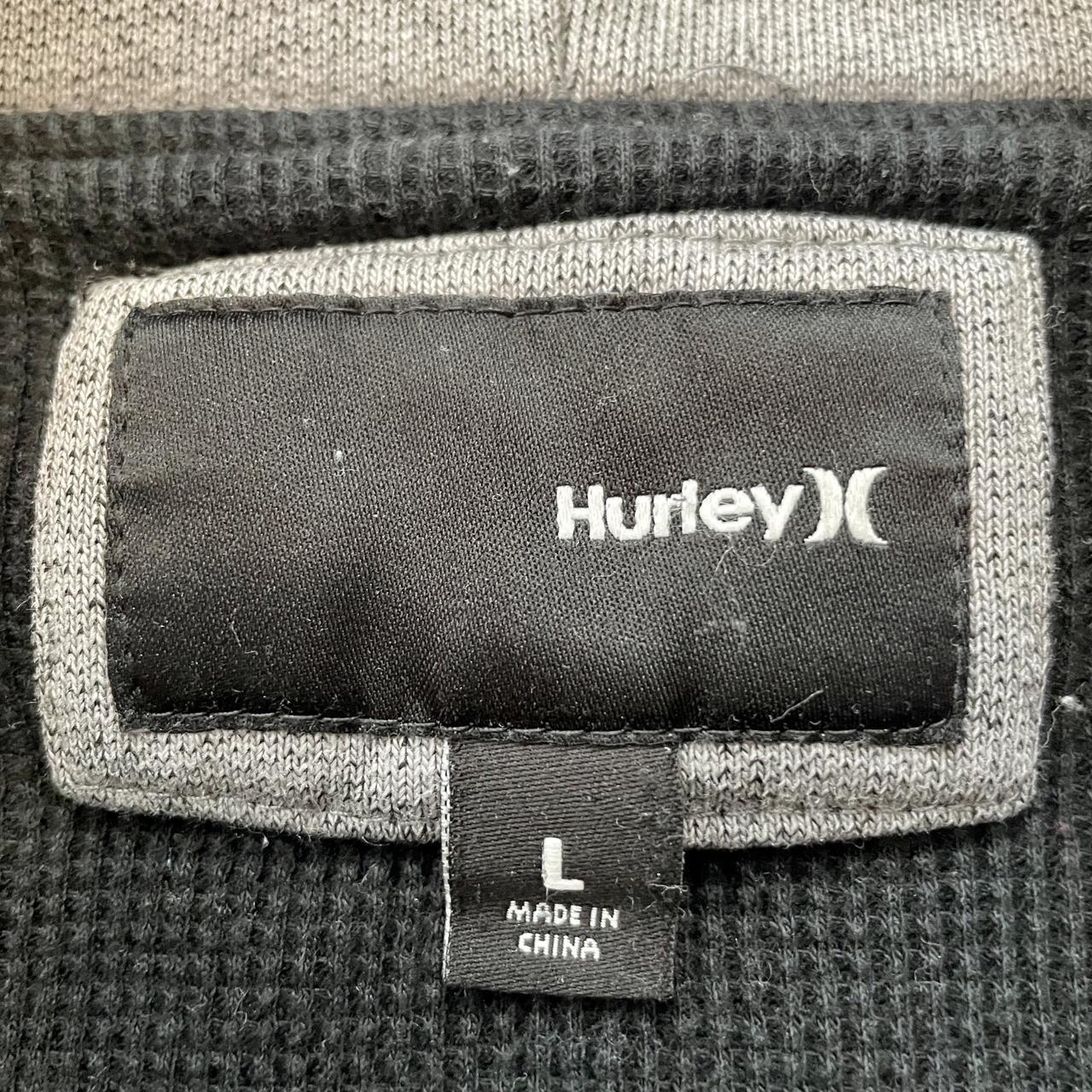 Y2K Hurley Center logo Heavyweight Zip-Up Sweatshirt •