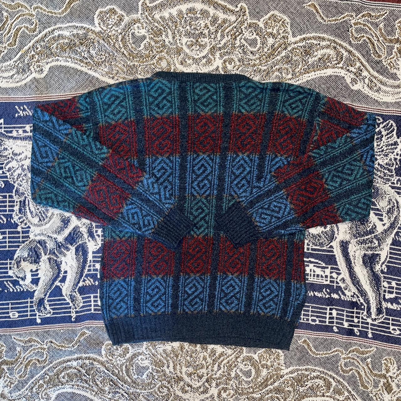 Vintage 1980s Jantzen Acrylic Ugly Christmas Sweater Made in USA •