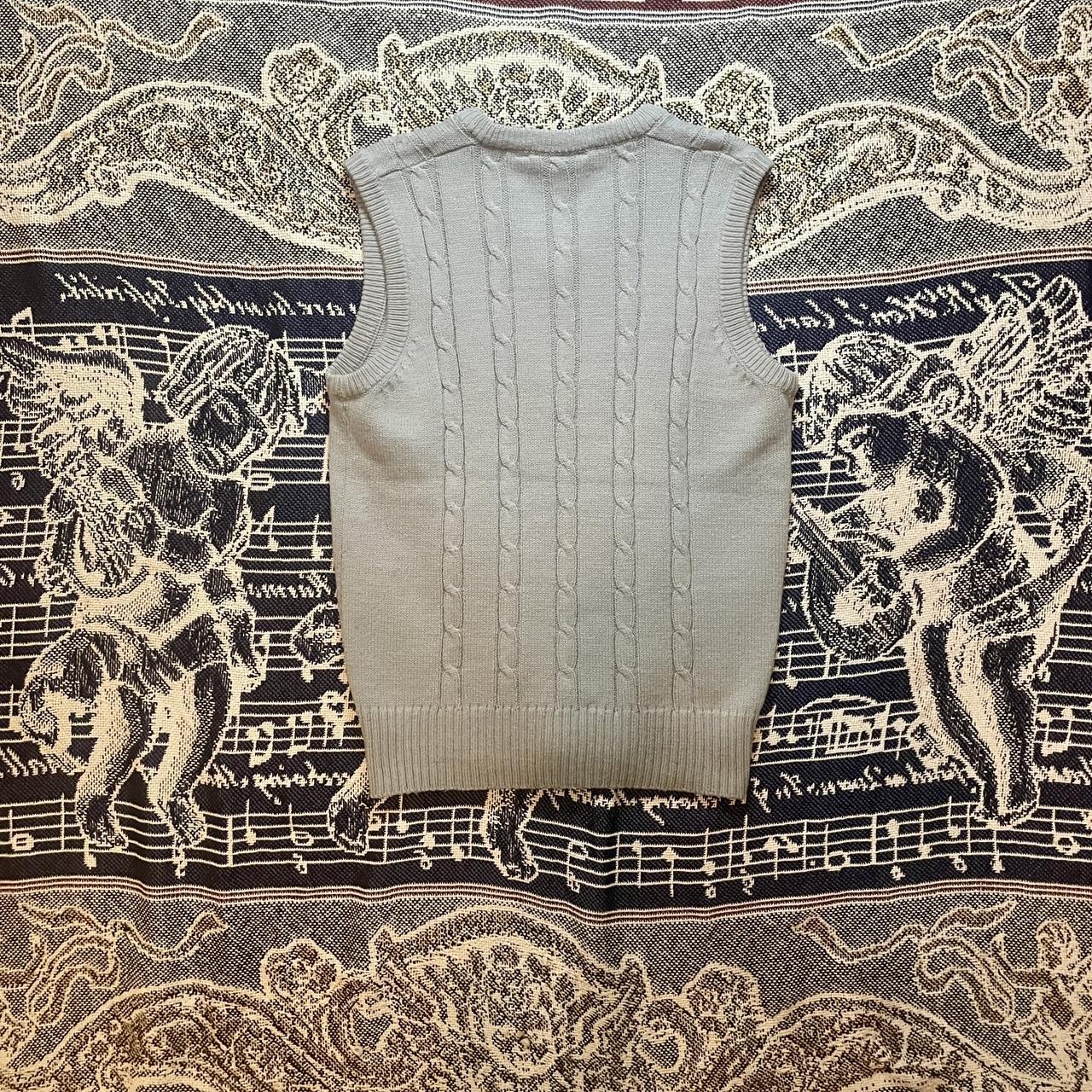 Vintage 1980s Atkinson Acrylic Grey Sweater Vest •