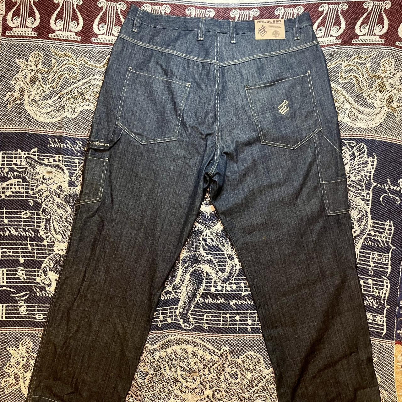 Vintage Y2K Rocawear Oversized Dark Denim Jeans •