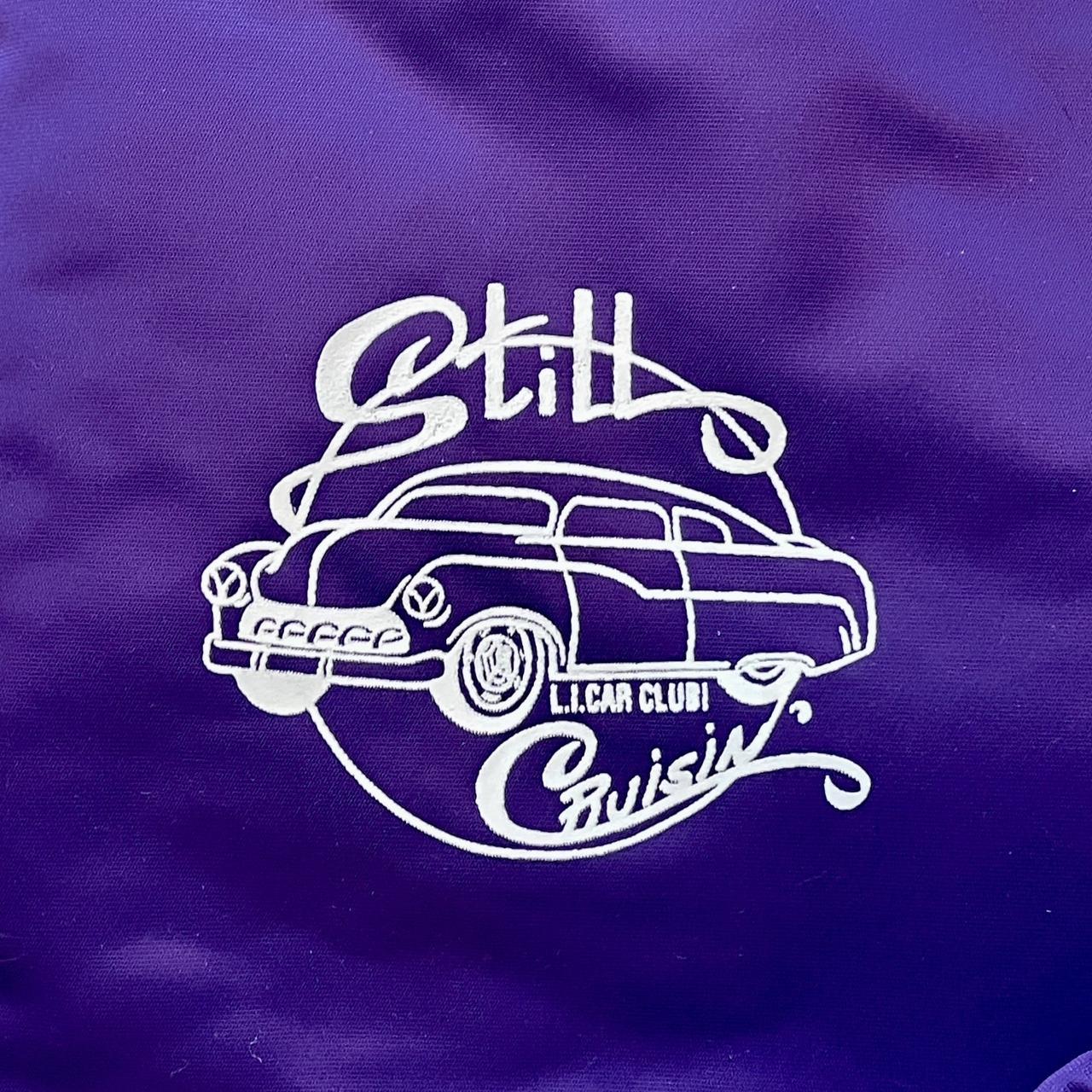 Vintage 1980s Long Island Car Club “Still Cruisin’” Varsity Outer Shell Jacket w/ Name Embroidered on GAME Sportswear Tag Made in USA