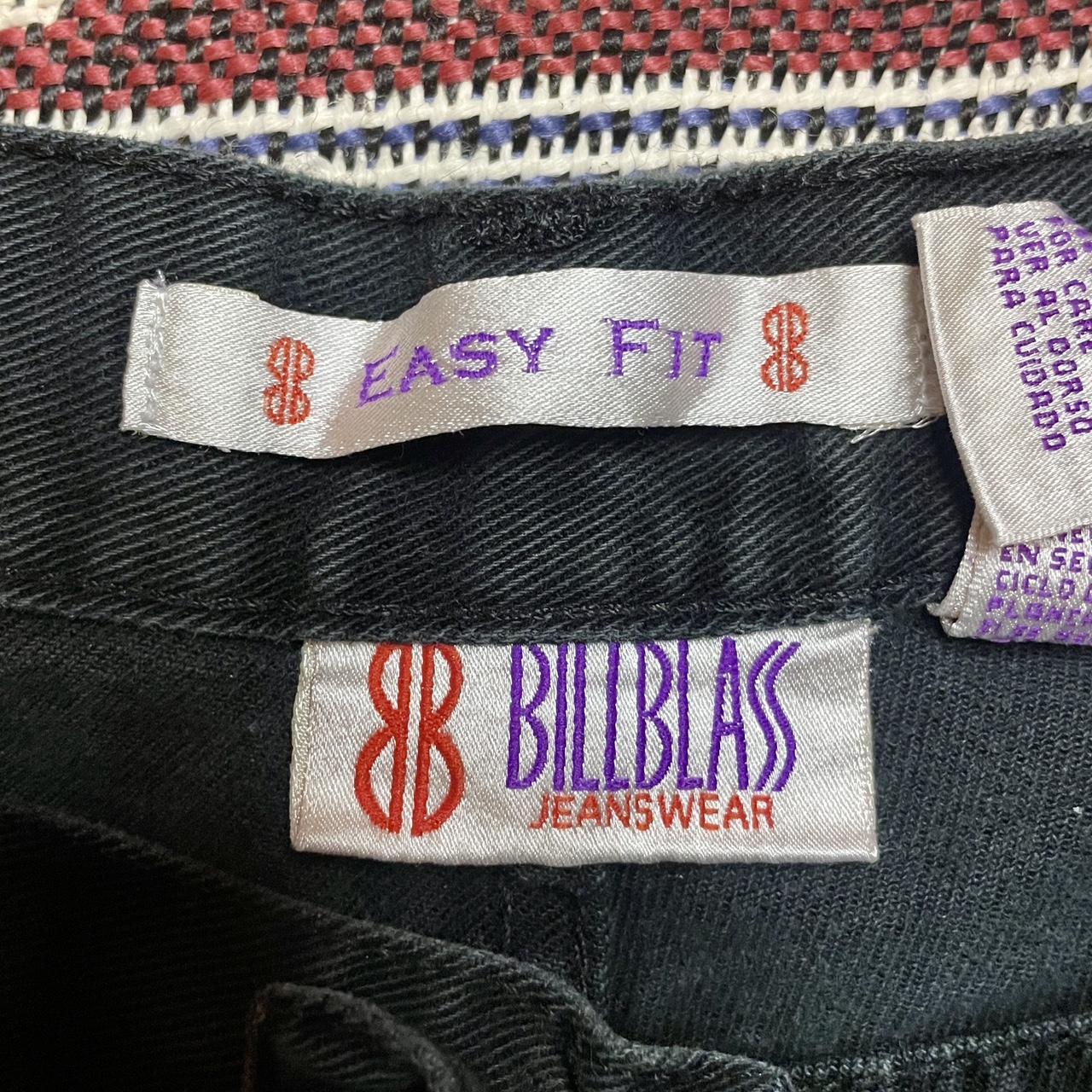 Vintage 1990s Bill Blass Black Denim Jeans 100% Cotton •