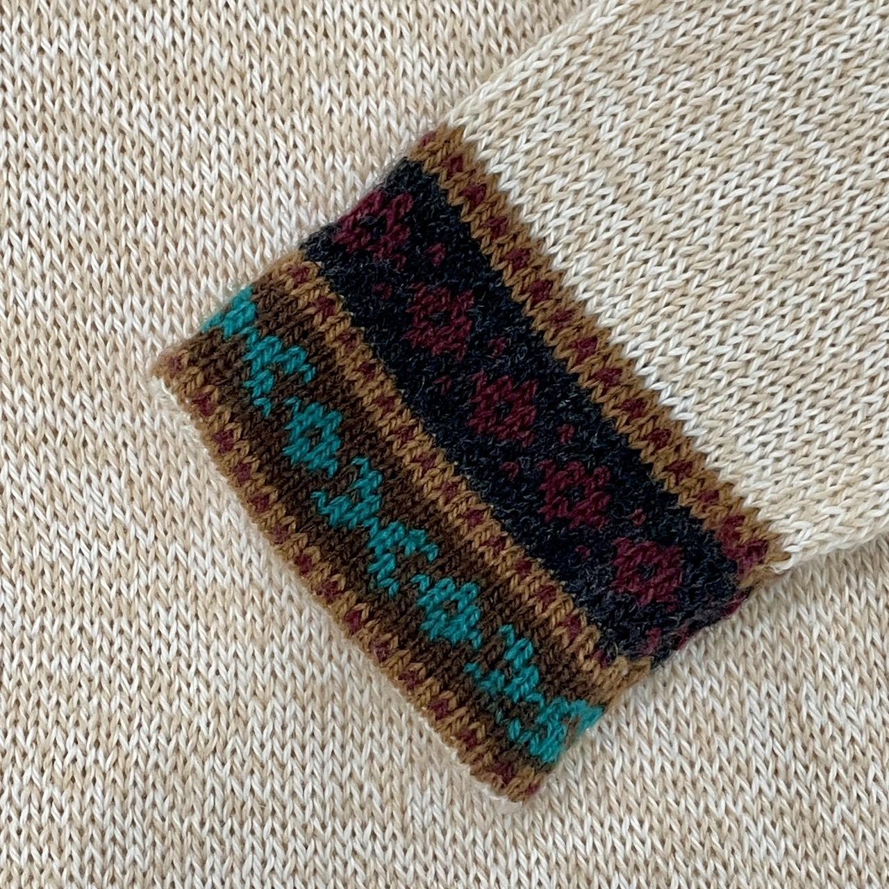 Vintage 1980s Handmade Llama Cashmere Sweater made in USA