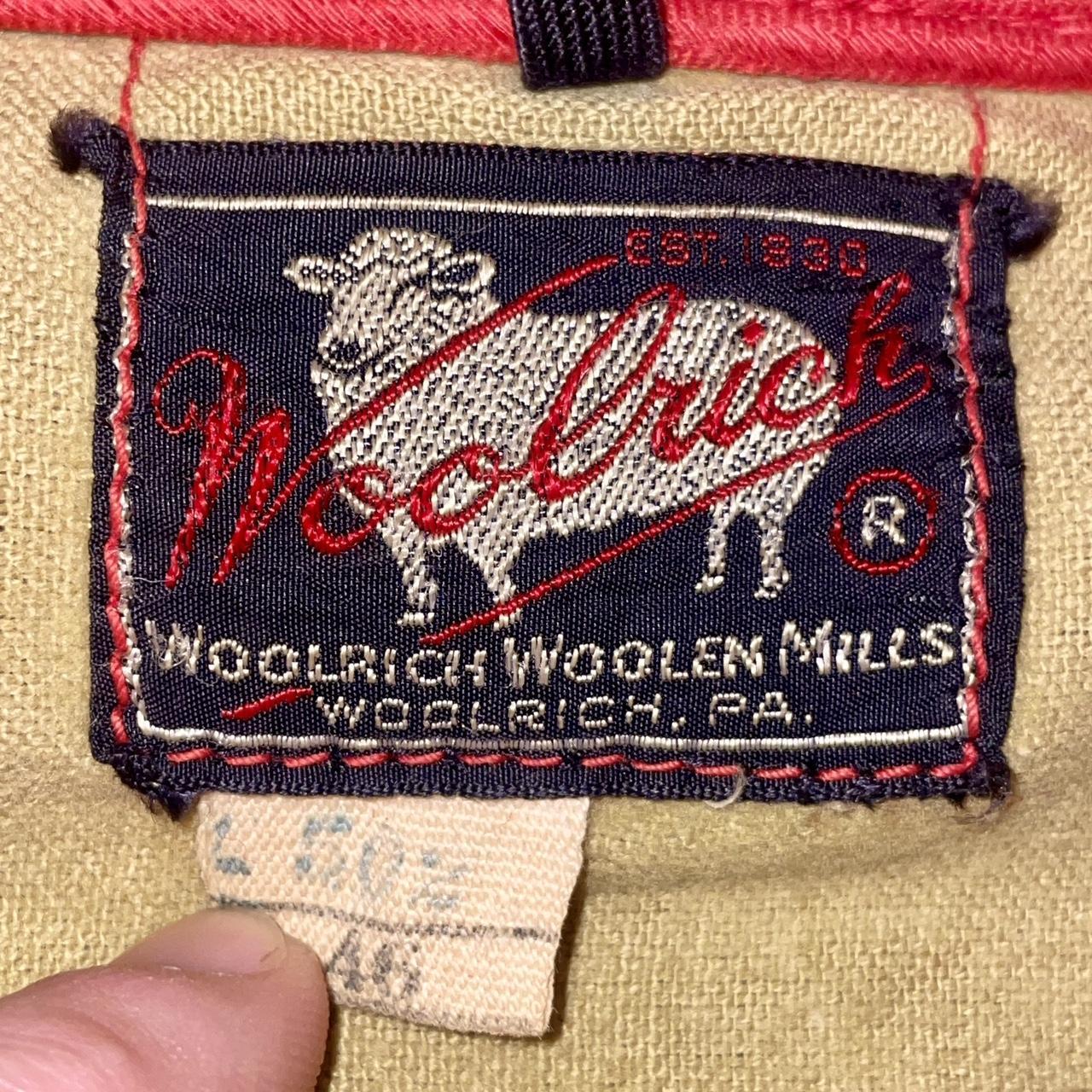 Vintage 1950s Woolrich Mens 46 Cruiser 502 Red Wool Mackinaw Heavy Hunting Jacket •