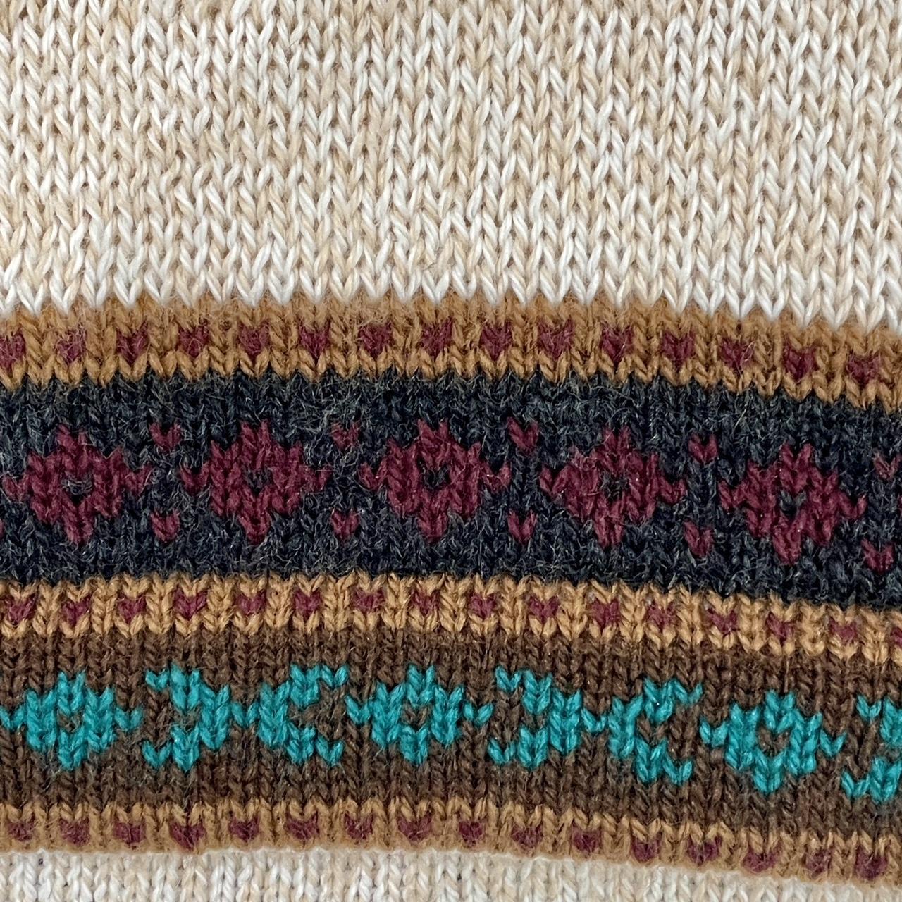 Vintage 1980s Handmade Llama Cashmere Sweater made in USA