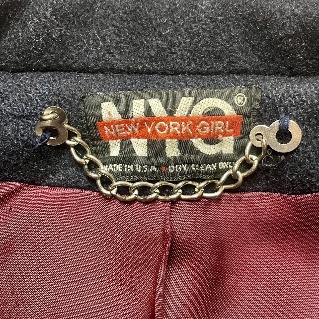 Vintage 1990s NYG New York Girl Wool Peacoat made in USA by ILGWU Union •