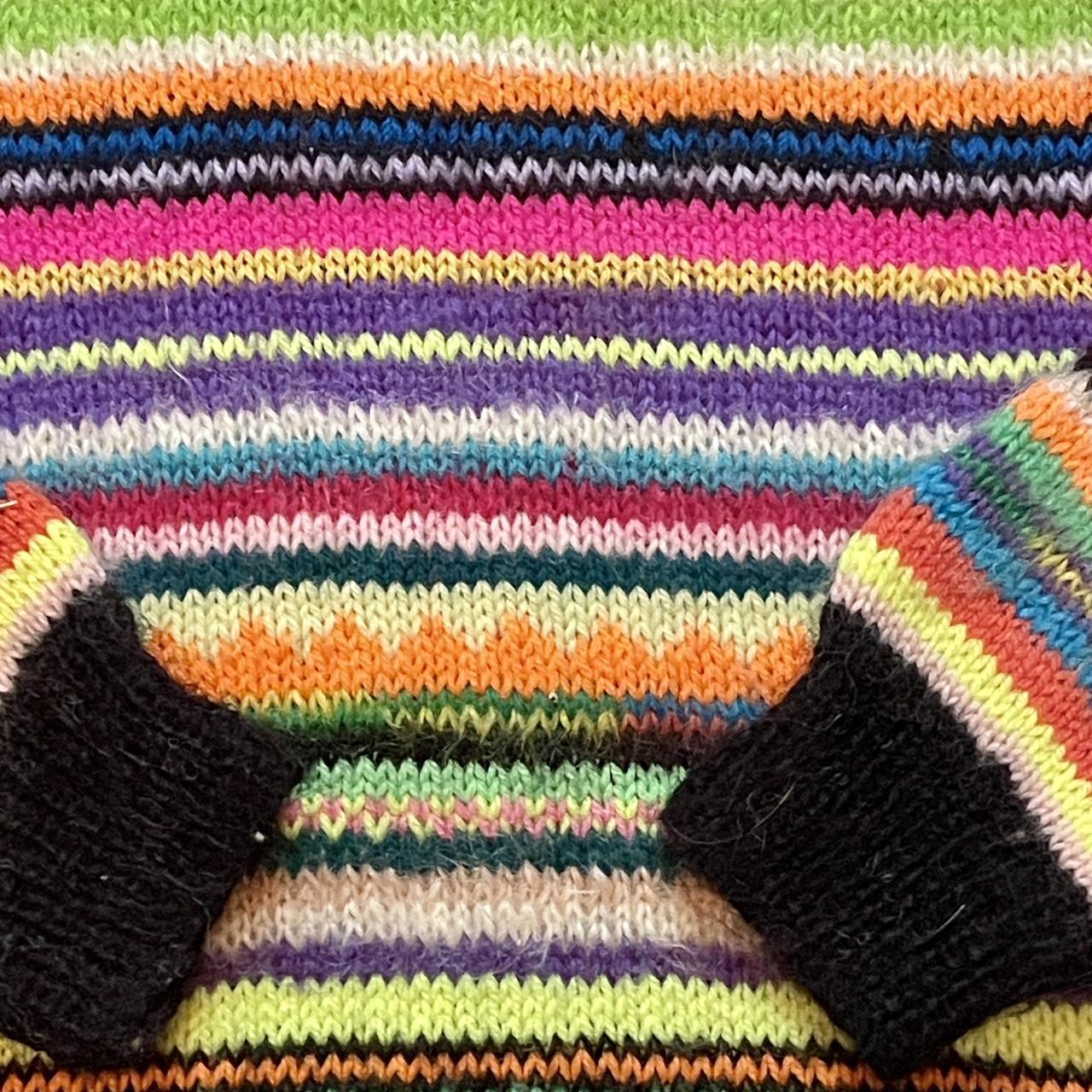 Vintage 1980’s Unique 1of 1 Pattern Handmade Acrylic Yarn Sweater