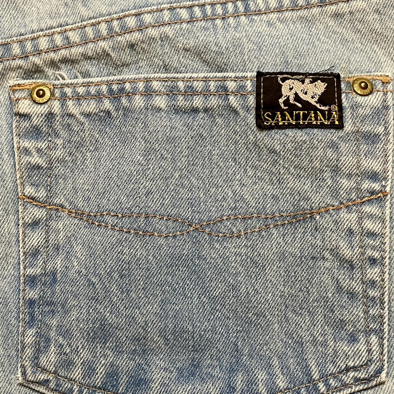 Vintage 1980s Parasuco Santana Hardware Acid-Washed Denim Jeans •