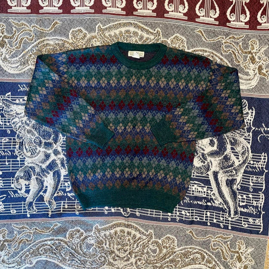 Vintage 1990s Natural Issue Acrylic Ugly Christmas Sweater