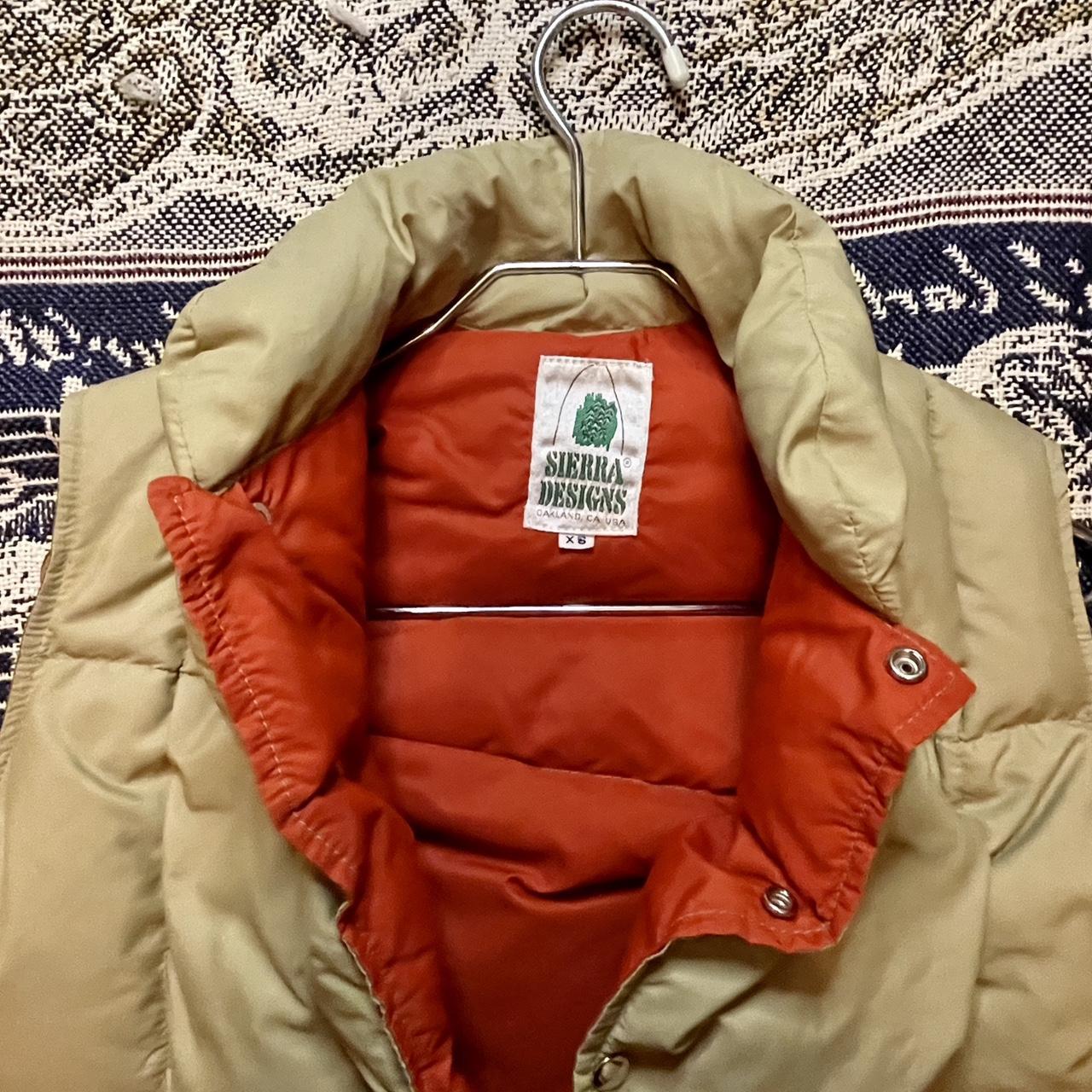 Vintage 1970s Sierra Designs Goose Down Hiking Vest Made in Oakland California USA