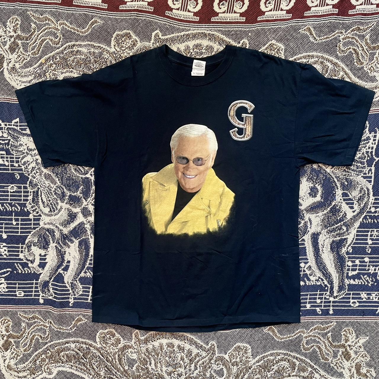 2010 George Jones Band Tour Tee w/ Tour Dates on Back