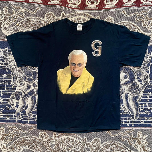 2010 George Jones Band Tour Tee w/ Tour Dates on Back