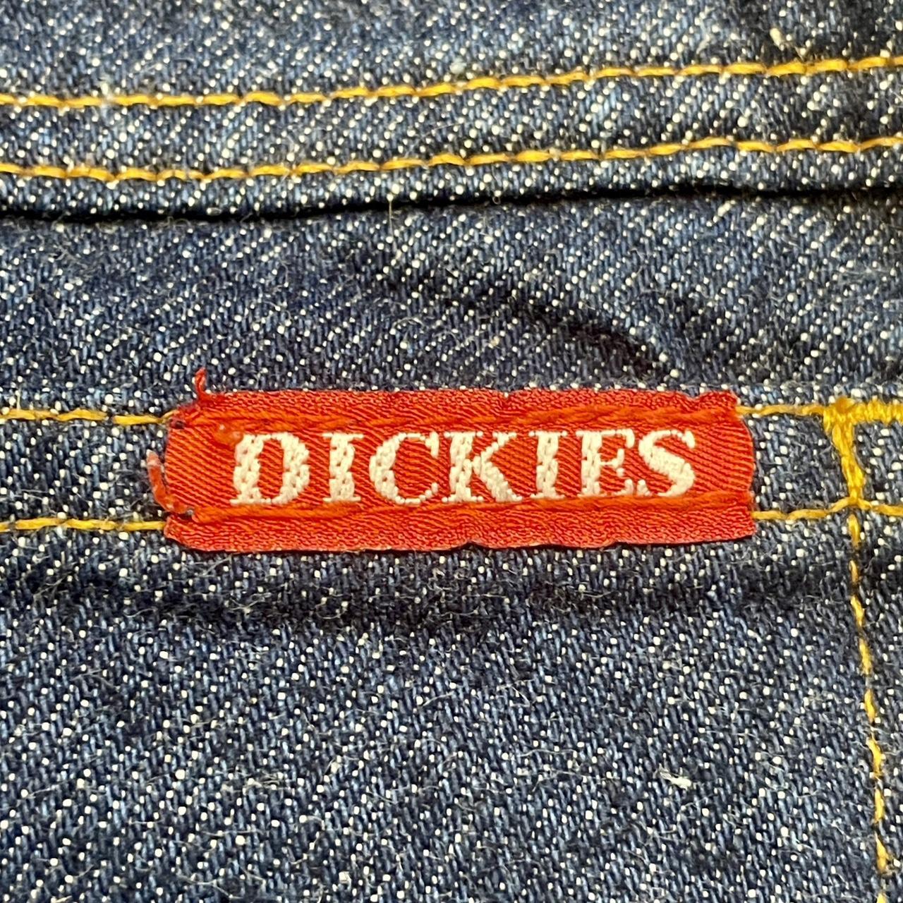 Vintage 1970s Dickies Flannel Lined Faded Denim Jeans w/ Talon 42 Zipper