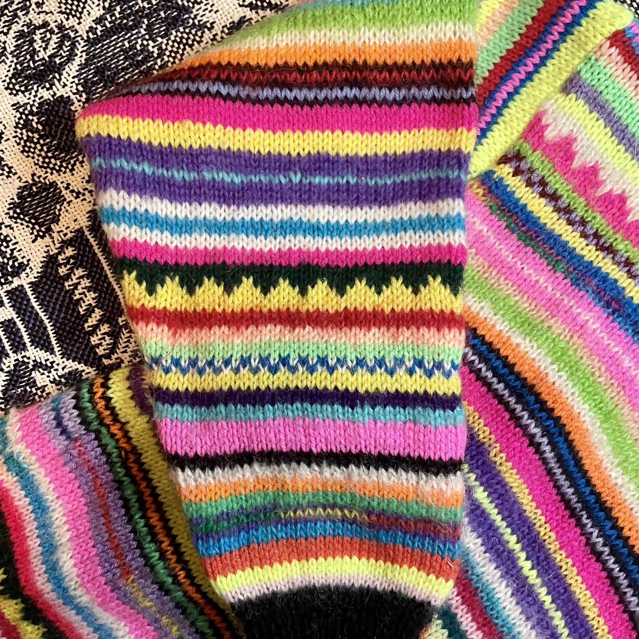 Vintage 1980’s Unique 1of 1 Pattern Handmade Acrylic Yarn Sweater
