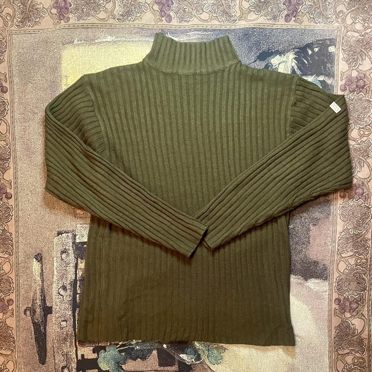 Vintage 90s Bugle Boy Authentics Acrylic Turtle Neck Sweater •