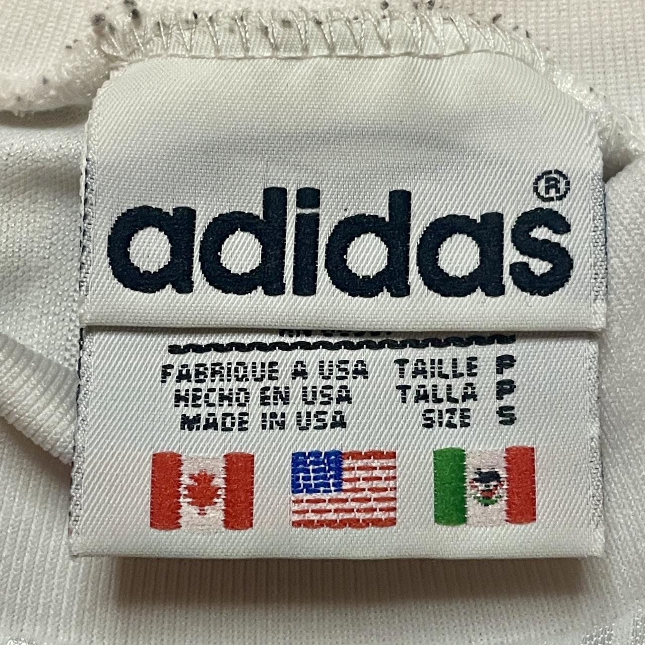 Vintage 1990s Adidas Center Logo Practice Soccer Jersey Made in USA