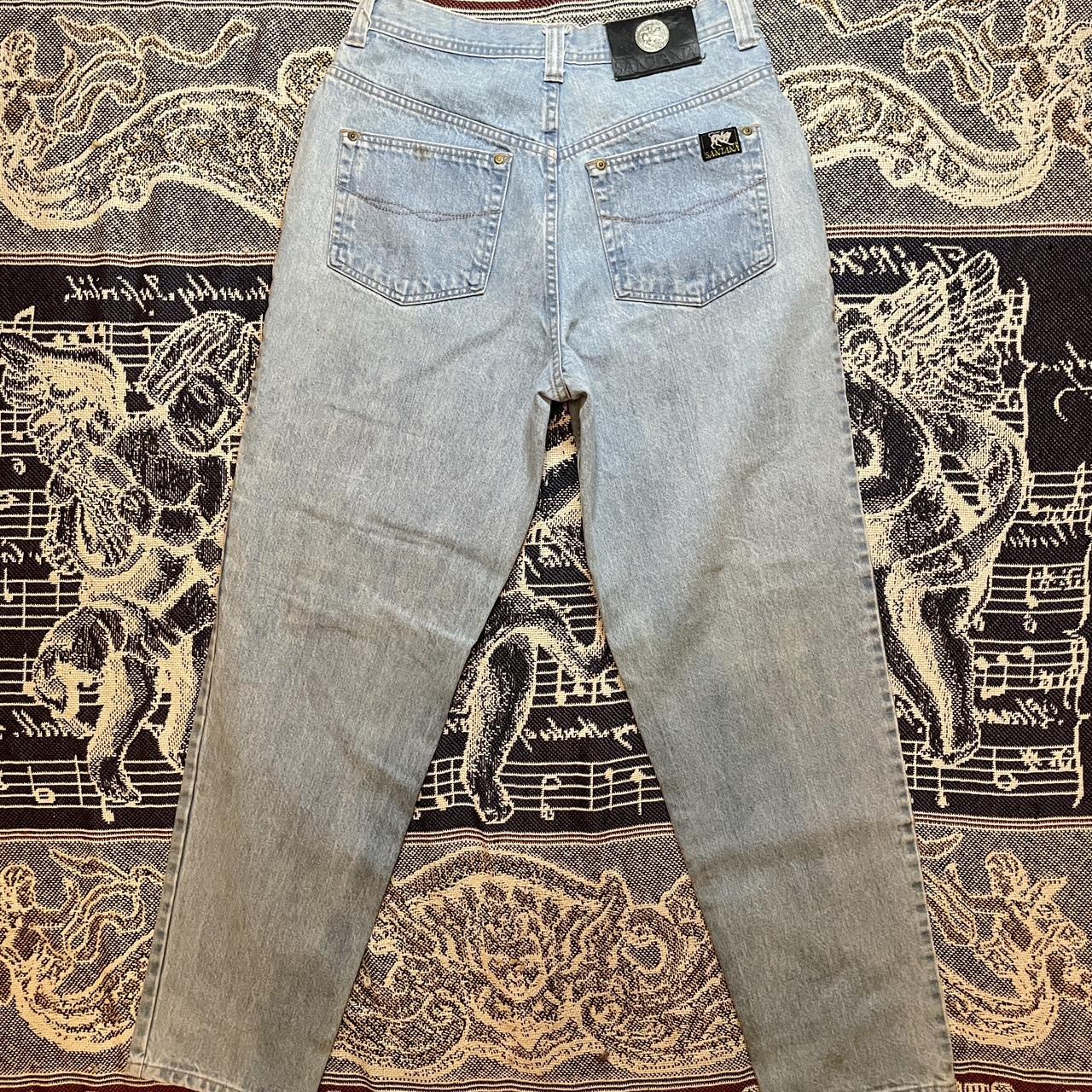 Vintage 1980s Parasuco Santana Hardware Acid-Washed Denim Jeans •