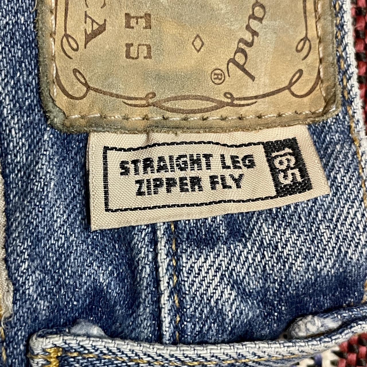 Vintage 1990s Lucky Brand Dungarees Denim Jeans “165 Straight Leg Zipper Fly” Fit Made in USA