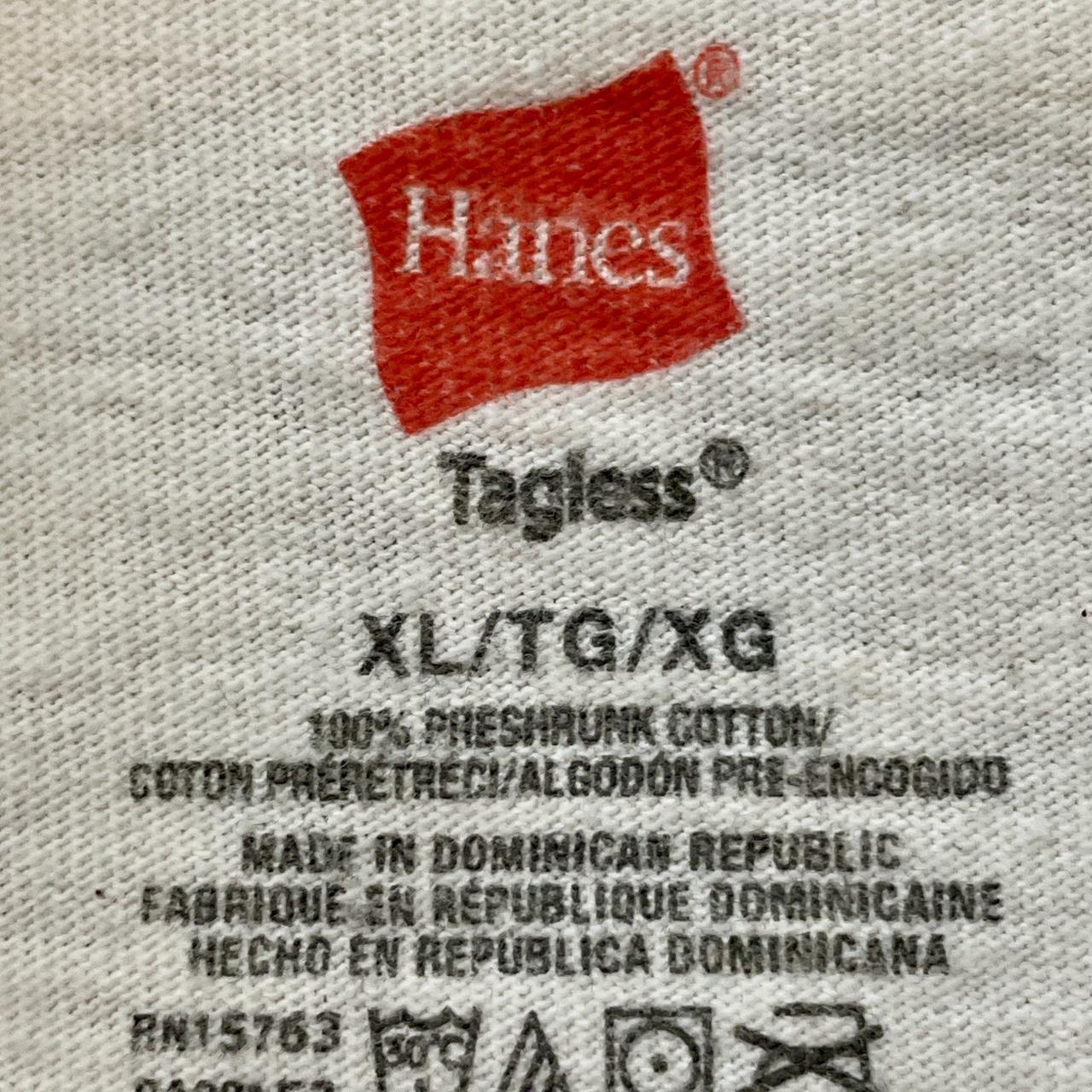 Y2K Dancing Man Artwork Tee-Shirt on Hanes Tag •