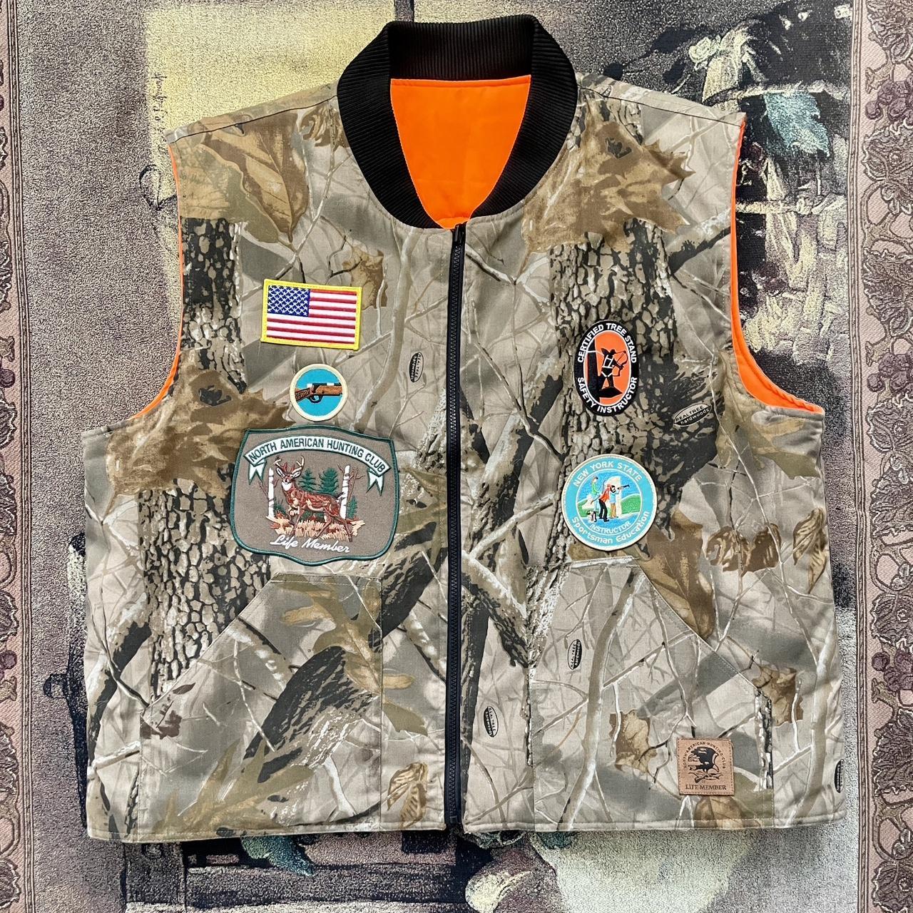 Y2K Real Tree Woodland Camo Hunting Vest •
