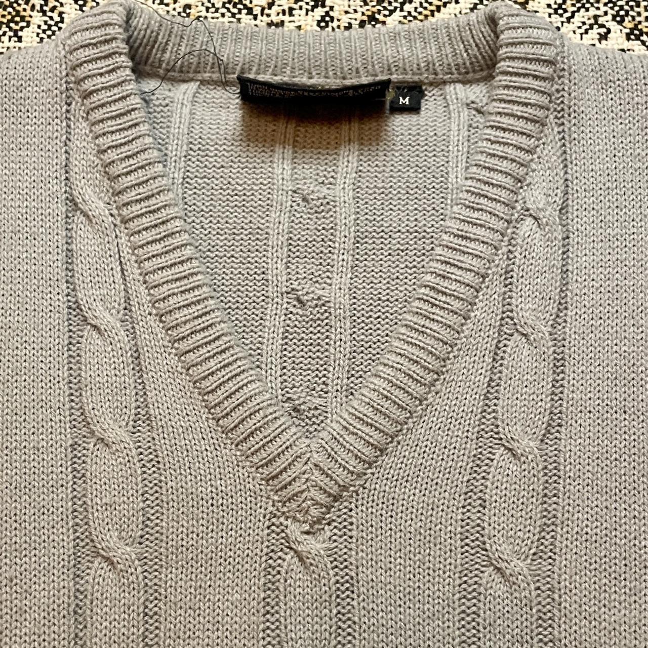 Vintage 1980s Atkinson Acrylic Grey Sweater Vest •