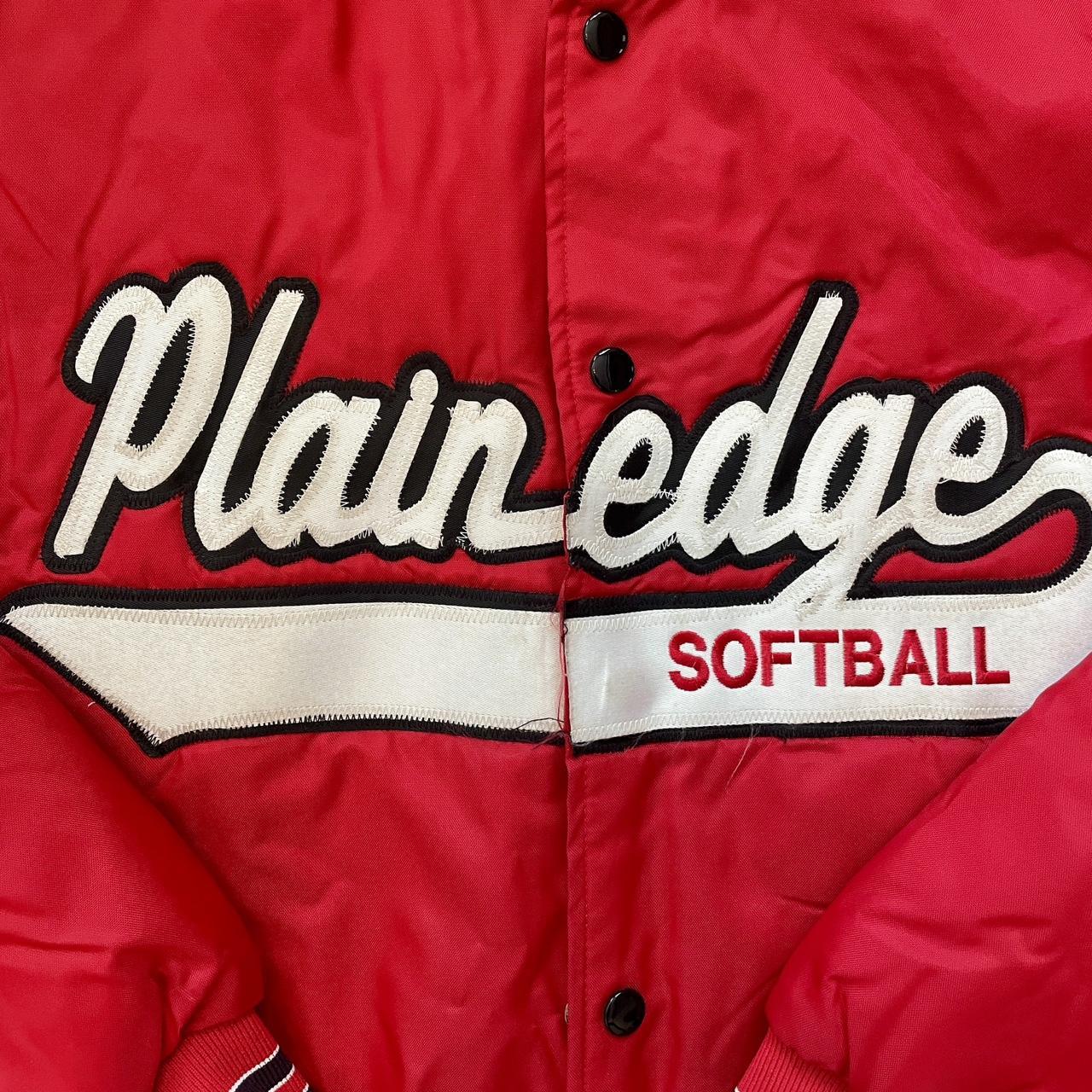 Vintage 1990s Plainedge Softball Varsity Jacket on Rennoc Tag •