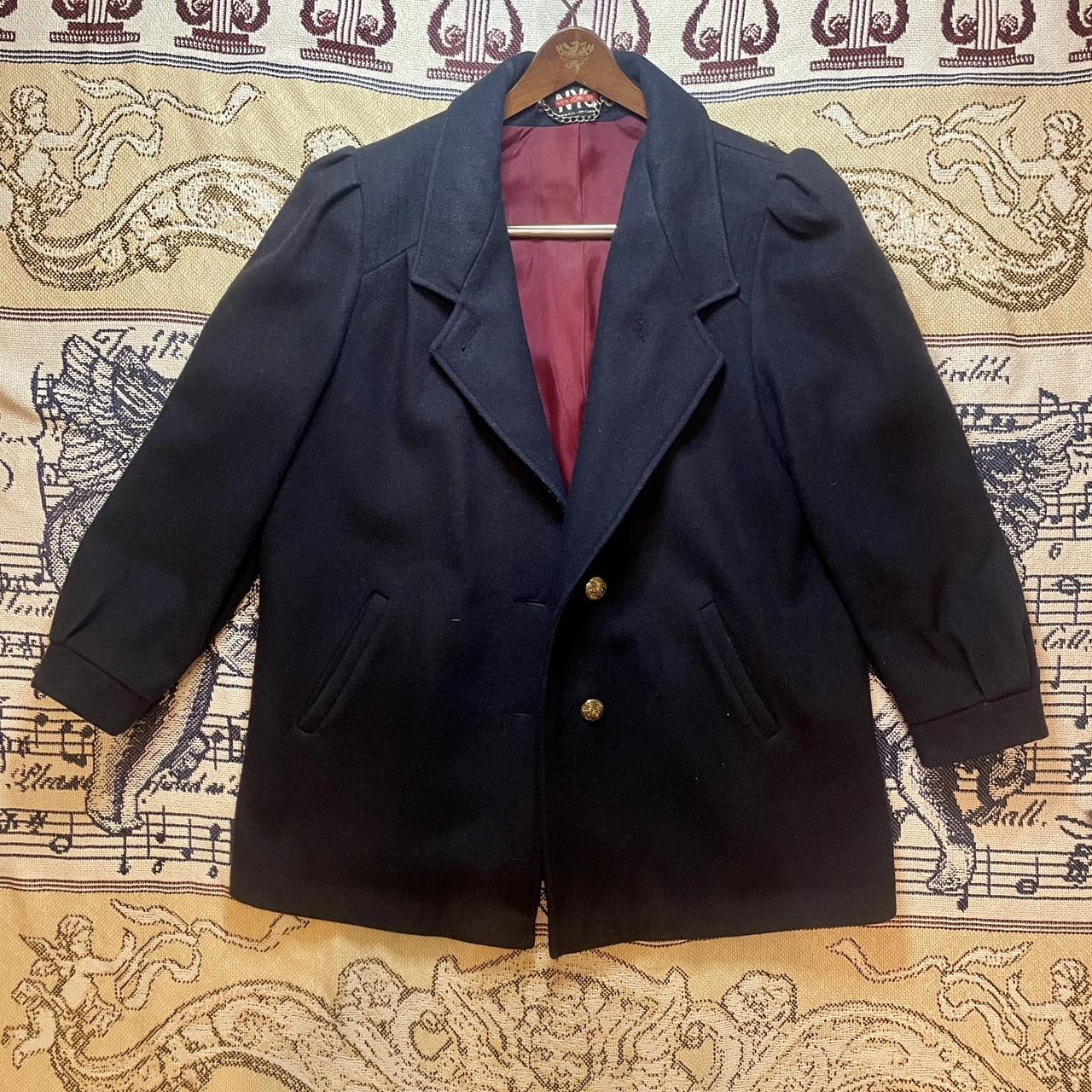 Vintage 1990s NYG New York Girl Wool Peacoat made in USA by ILGWU Union •