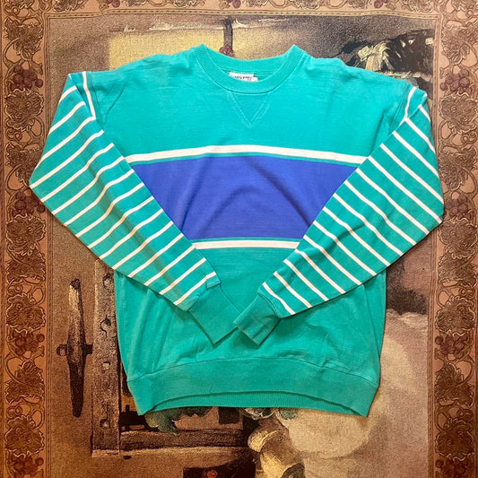 Vintage 90s Lands End Rugby Sweater •